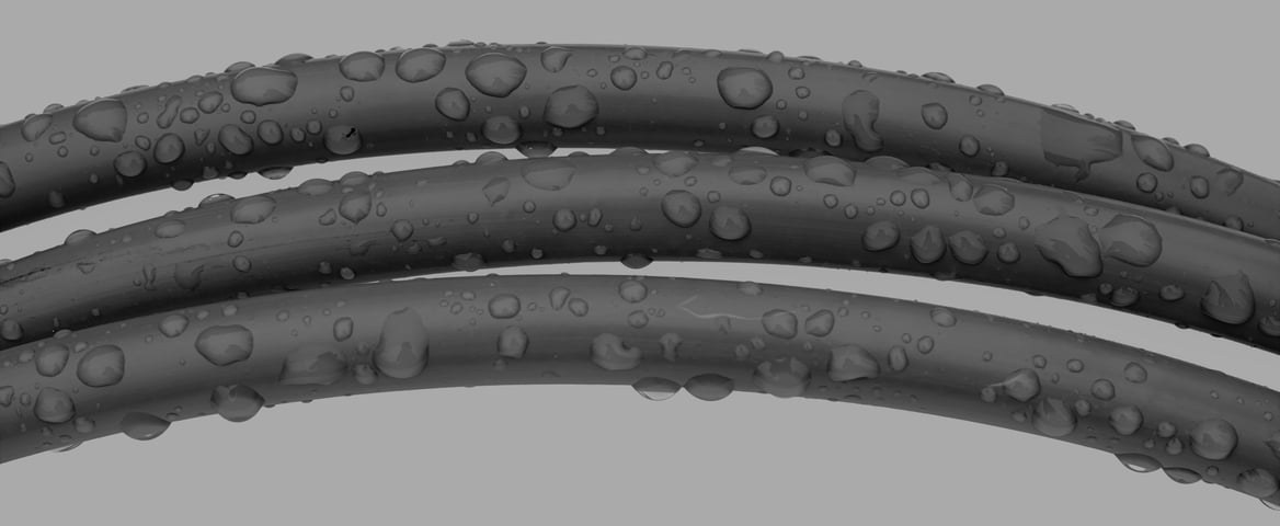 hydrophilic coating on tube